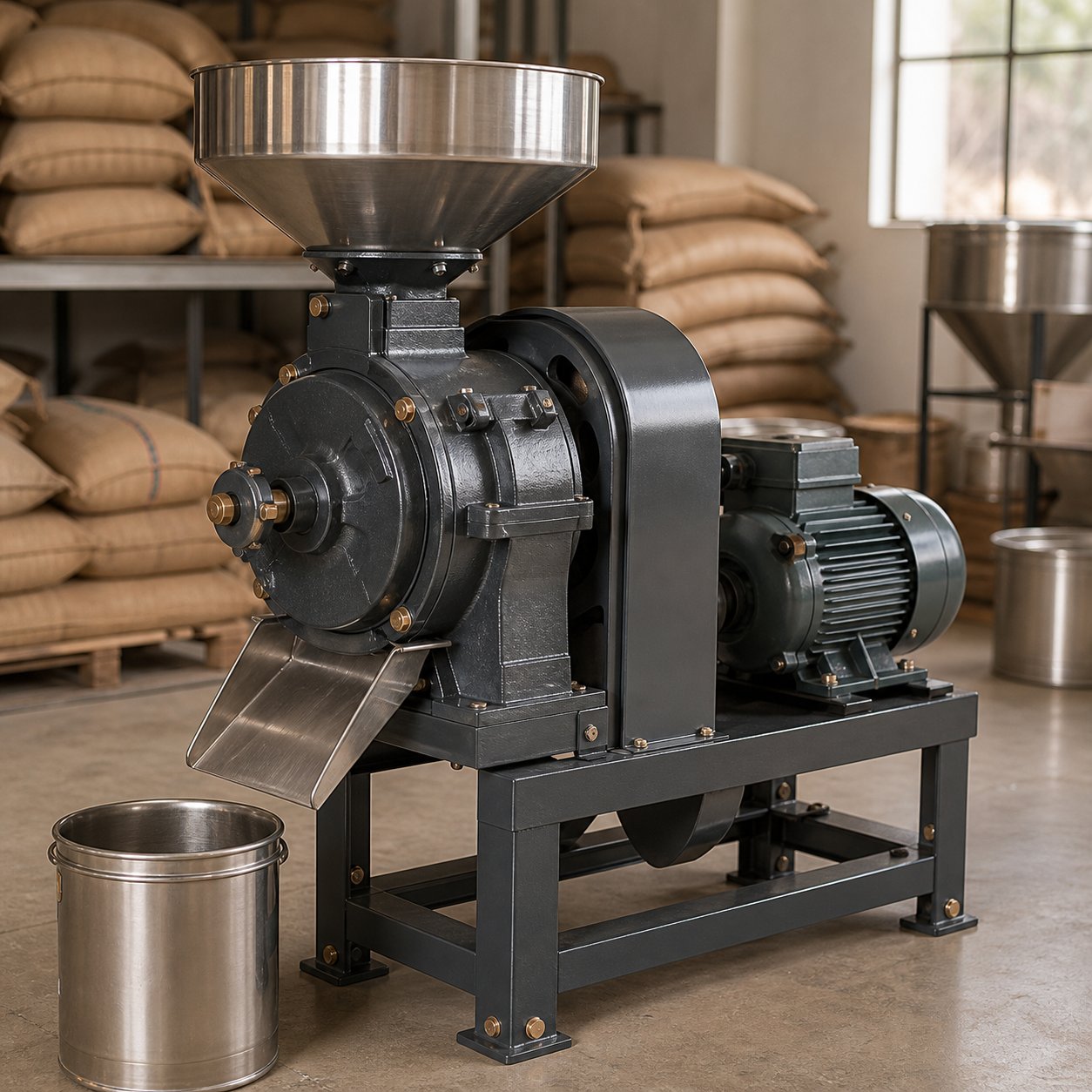 Commercial flour mill machine