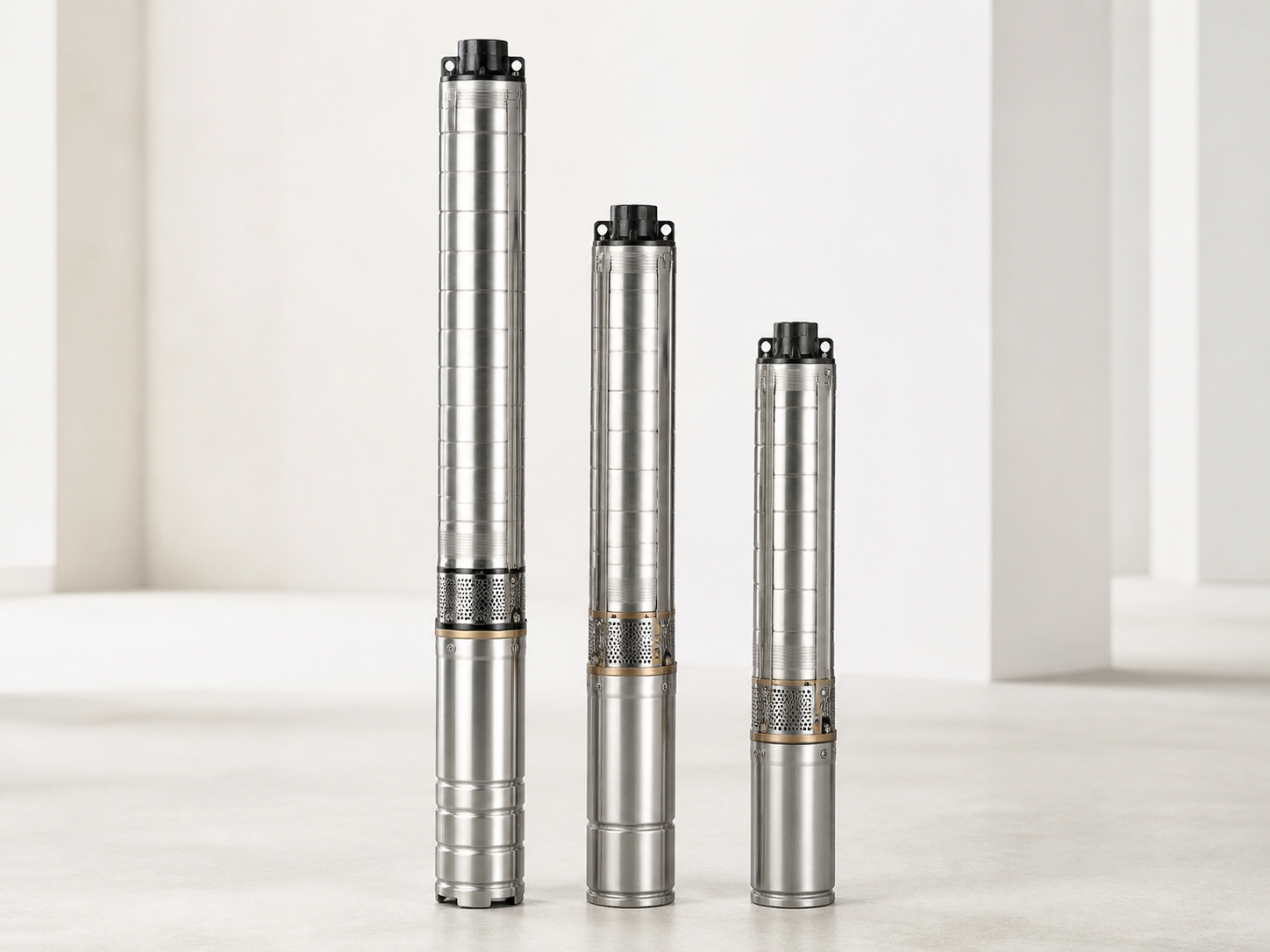 Stainless-steel borewell submersible pumps